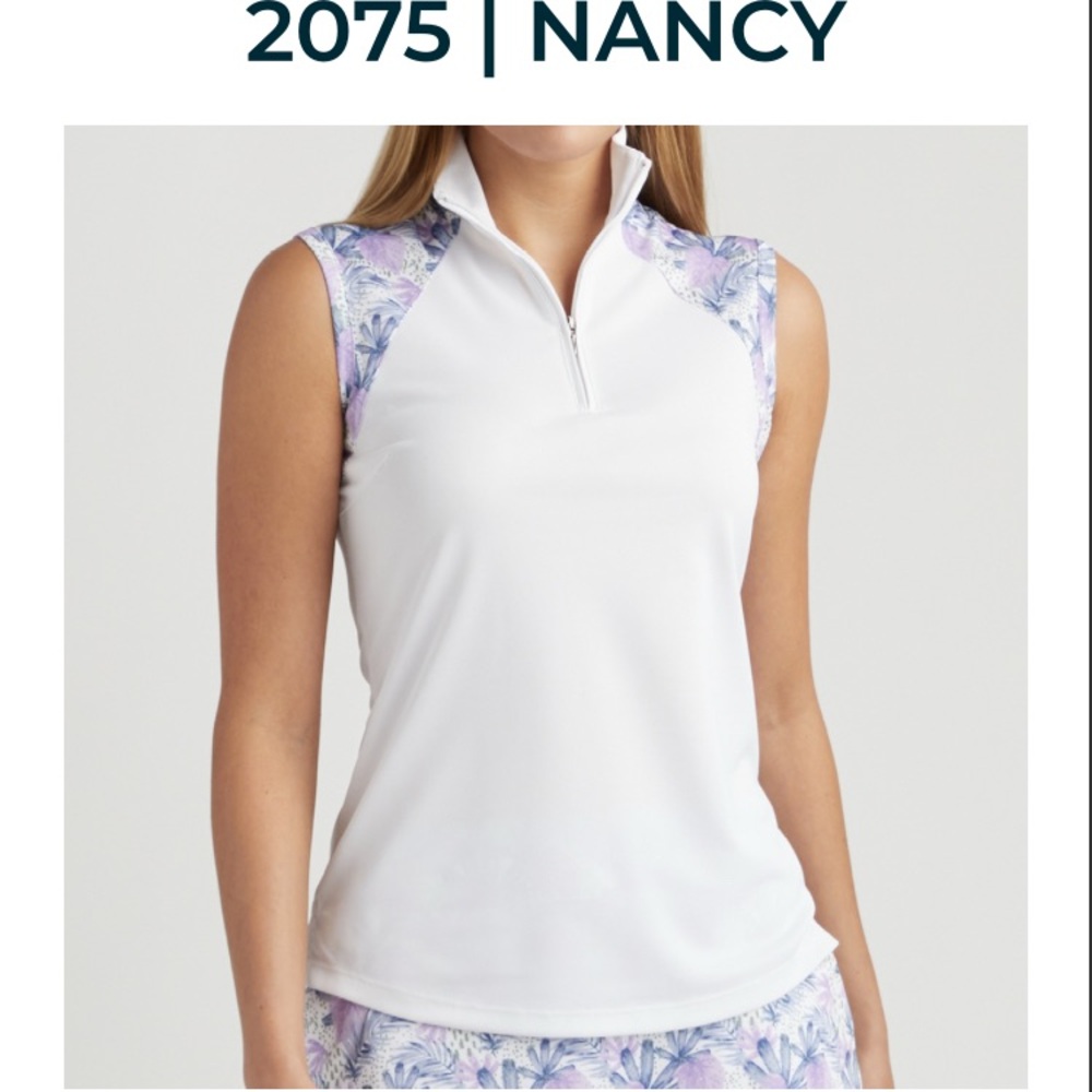 NWT Bermuda Sands ladies sleeveless golf top.